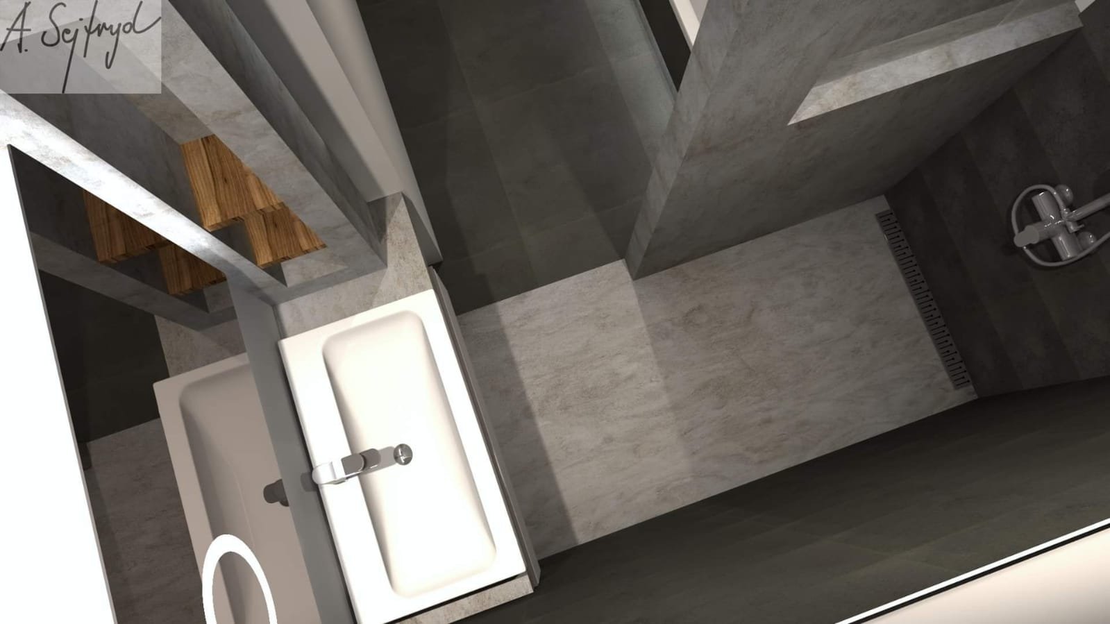 3D-visualisatie interieurontwerp door Agnieszka van RWW Bouw